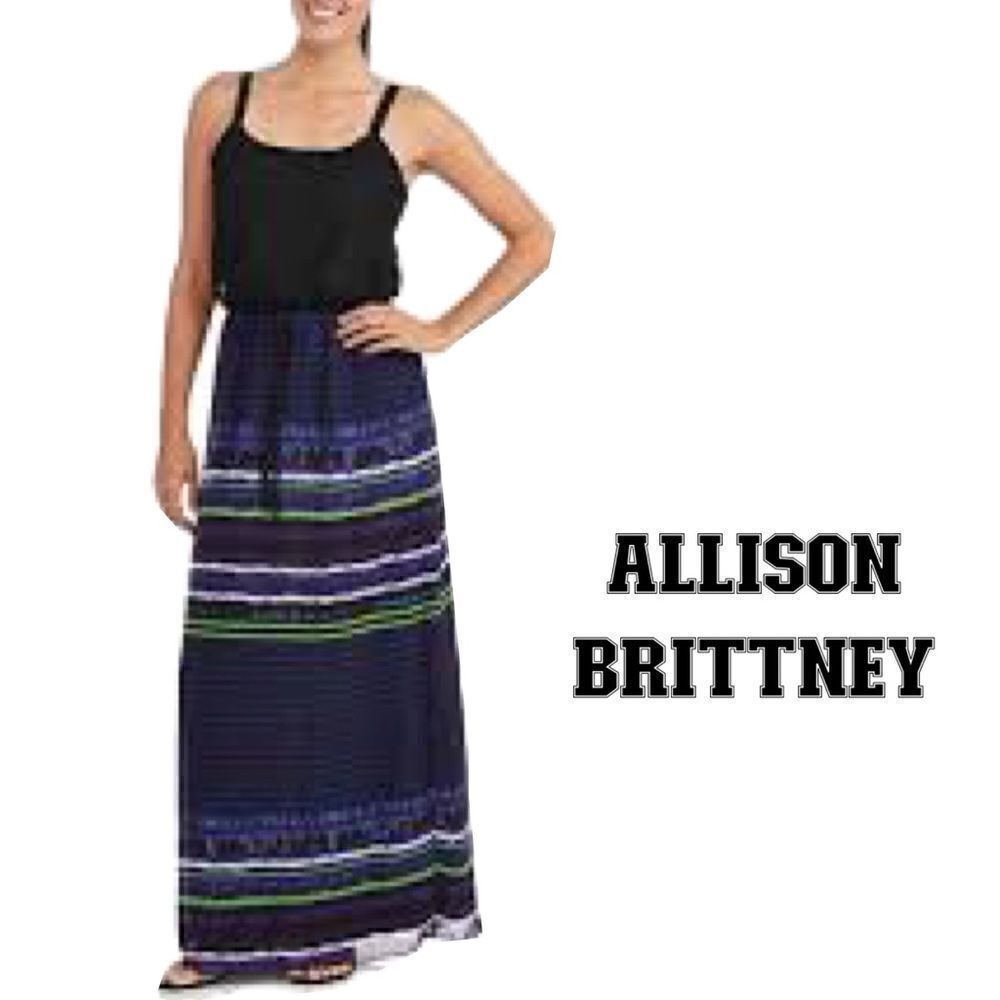 NWT Allison Brittney Women's Lace To Chiffon size L